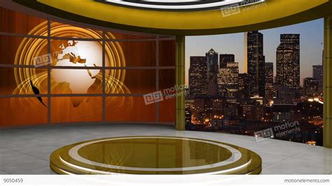 News Tv Studio Set 105 Virtual Green Screen Background