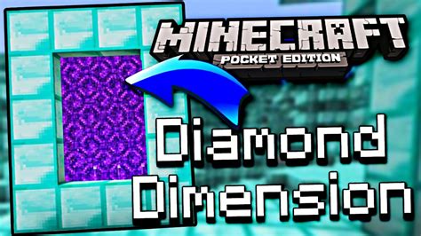Mcpe 10 Diamond Dimension Minecraft Pe 16 Map Youtube