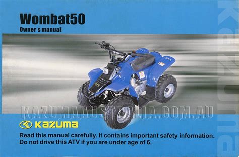 Kazuma Wombat 50cc Manual