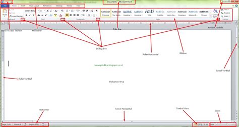 Tampilan Microsoft Word 2010 Beserta Keterangannya Materi Belajar Online