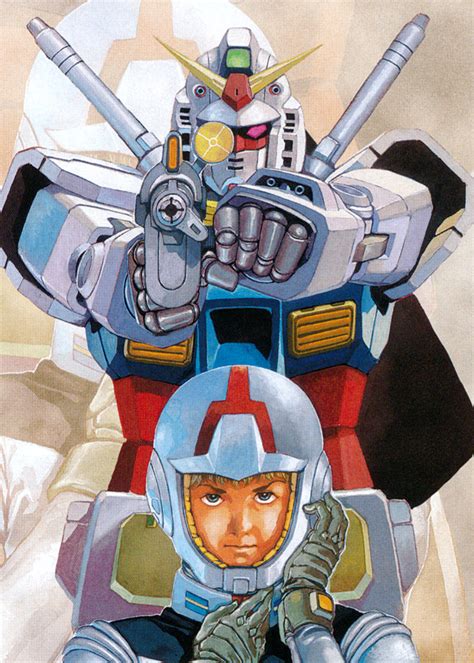 Gundam Guy Gundam The Origin Art Rx 78 02 Gundam And Amuro Ray