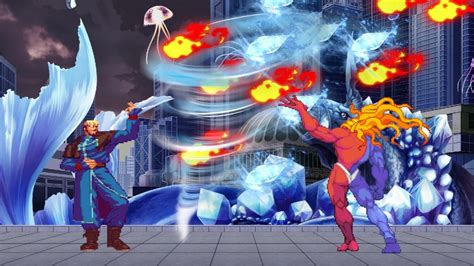 Gill Vs Goenitz Epic Fight Street Fighter X The King Of Fighters