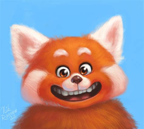 Red Panda From Turning Red By Me Raccoonnik Rpixar