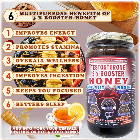 Libido Testosterone Booster Herbal Honey Blend Raw Etsy