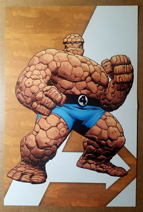 The Thing New Avengers 5 Fantastic Four Marvel Comics Poster by Stuart ...