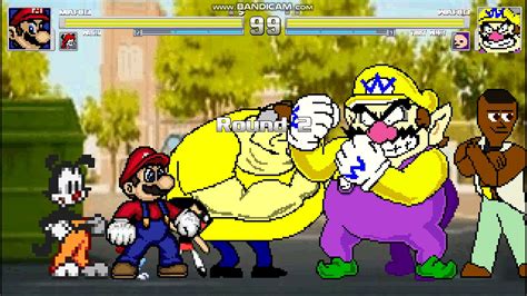 Mugen Team Super Mario Vs Team Great Wario 4v4 Match Youtube