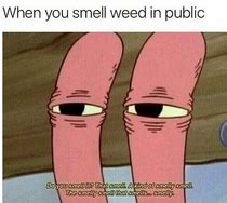 When You Smell Weed In Public Meme Guy