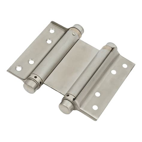 Stainless Steel Double Action Spring Hinge 102mm Ironmongerydirect