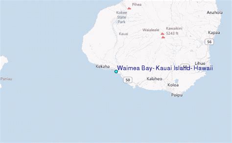 Waimea Bay Kauai Island Hawaii Tide Station Location Guide