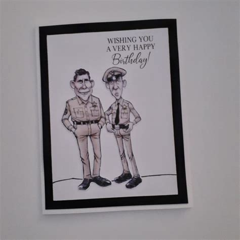 Andy Griffith Happy Birthday Greeting Card Etsy