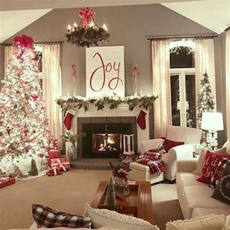 35 Lovely Christmas Living Room Decor Ideas Christmas Decorations