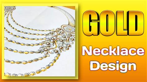 Jewelry Learn How To Draw Gold Necklace Design Necklace Gold