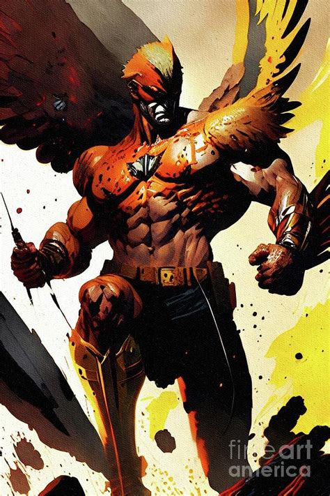 Hawkman Superhero Painting By John Springfield Pixels