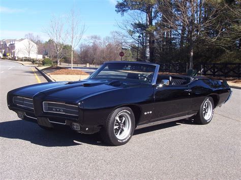 Nicely Restored Triple Black 1969 Pontiac Gto Convertible Loaded Show