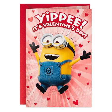 Despicable Me Minions Valentines Day Card With Light And Sound