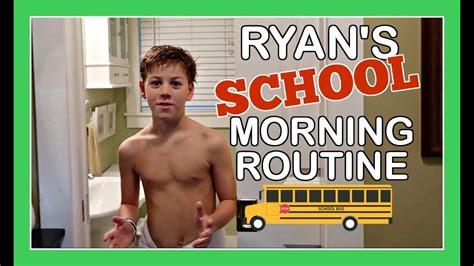 ryan s school morning routine youtube