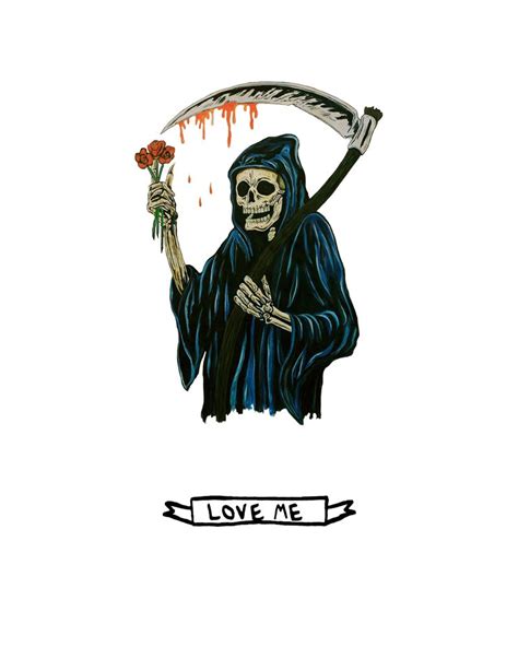 Little Grim Reaper Love Me Grim Reaper Tattoo Reaper Tattoo Grim