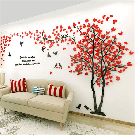 Buy Lovely Home Decor 3d Tree Wall Art Removable Vinyl