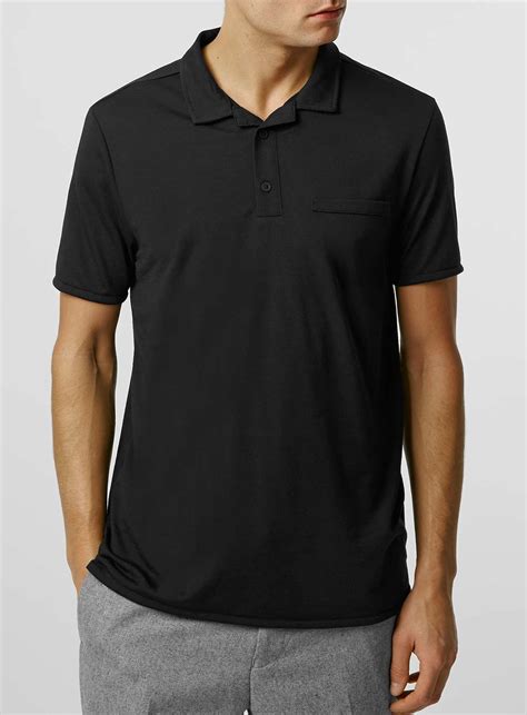 Shop the latest arrivals with free standard delivery on us orders over $250 & free us returns. TOPMAN Black Revere Polo Neck T-shirt in Black for Men - Lyst