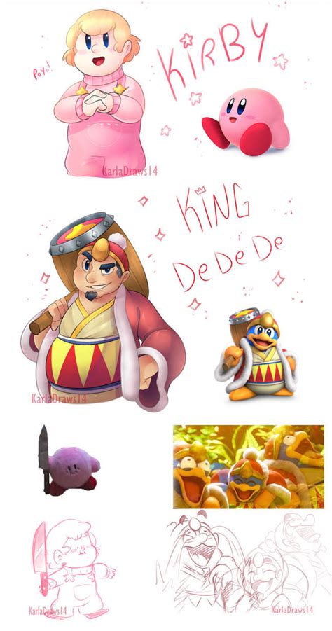 Kirby And King Dedede By Karladraws Gijinka Moe Anthropomorphism