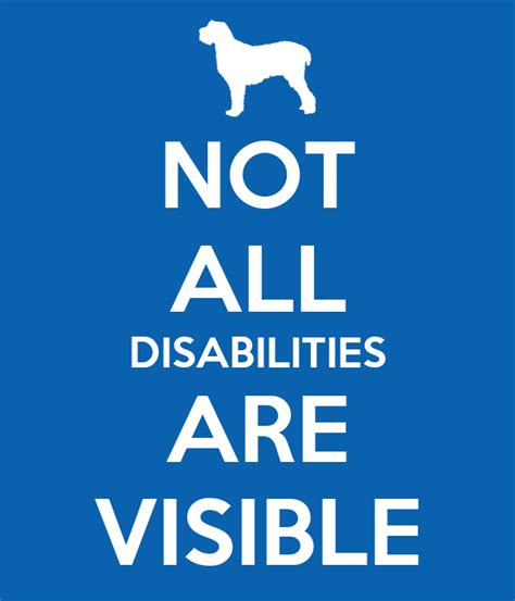 Not All Disabilities Are Visible Poster Taylorlampert Keep Calm O Matic
