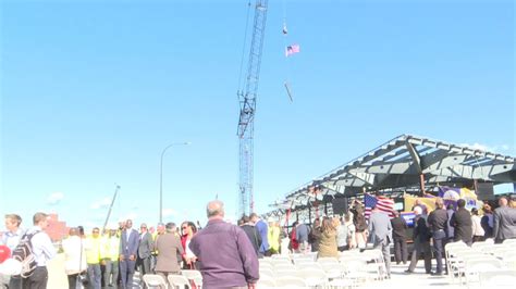 Construction Of New Terminal At Newark Airport Capped With Beam Signed
