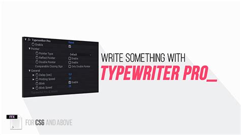 Although it seems very specific, you'll one day finding yourself needing a quick solution to emulate a text typing animation. Download Typewriter Pro Free - Plugins for After Effects ...