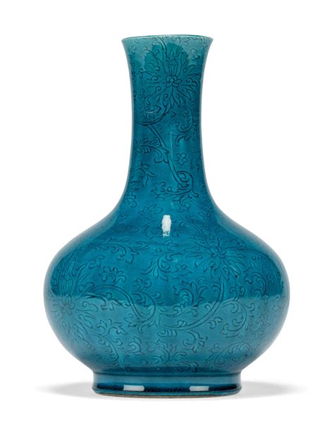 A Chinese Turquoise Glazed Bottle Vase 19th Century Christie’s
