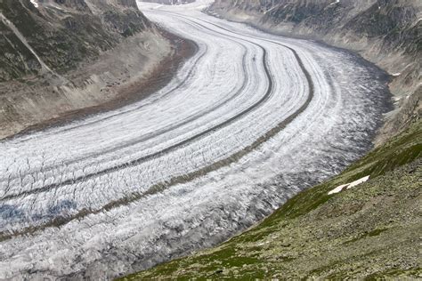 Extreme Environments Moraine On The Aletsch Glacier Switzerland A