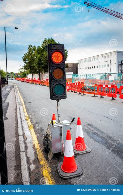 Red Light Stop Stock Photo Image Of Yellow Roads Signal 123559996