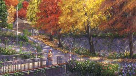 Fall Anime Landscape Background Letreka