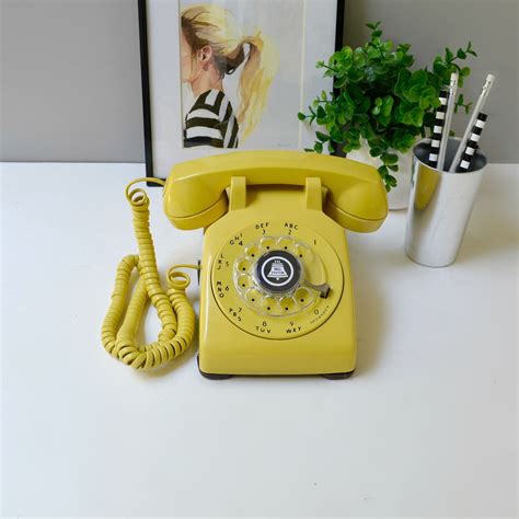 Vintage Rotary Phone Working Rotary Dial Telephone Retro Etsy Retro