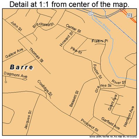 Barre Vermont Street Map 5003175