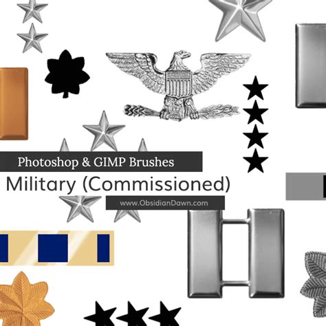 Us Military Ranks Commissioned And Warrant Officers Photoshop And Gimp
