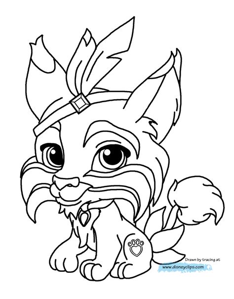 Sandstorm is orange and yellow in color. Palace Pets Coloring Pages 3 | Disney Coloring Book