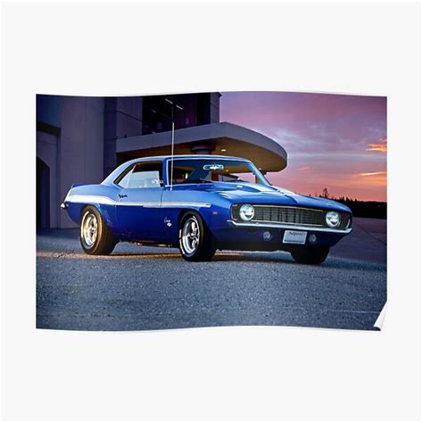 1969 Chevrolet Camaro Yenko Sc 427 Poster By Davekoontz Redbubble