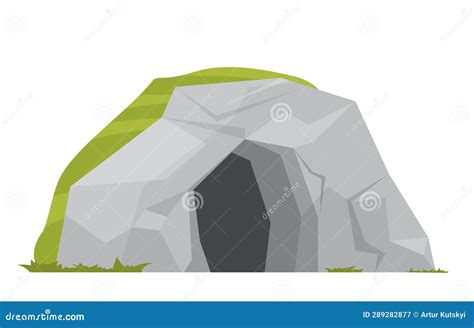 Stone Age Cave Stock Vector Illustration Of Design 289282877