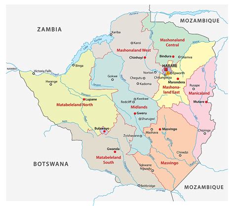 Where Is Zimbabwe On The Map Political Map Of Africa Nations Online
