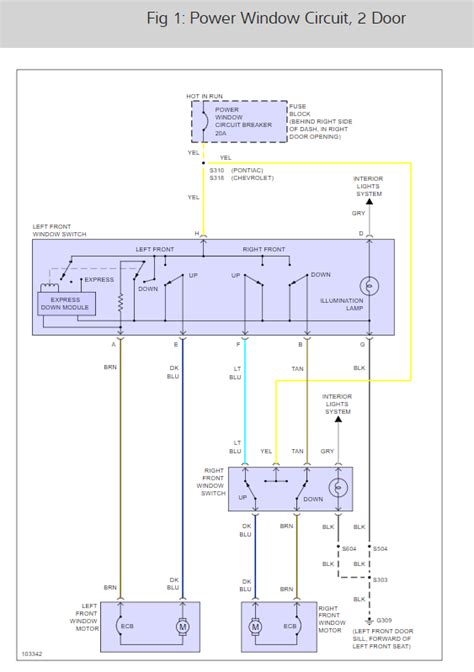 Chevy Venture Power Window Wiring Diagram Wiring Diagram