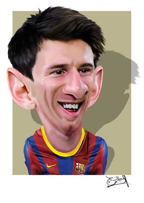 ميسي Messi Cartoon كاريكاتير Caricature Lionel Messi Dylan