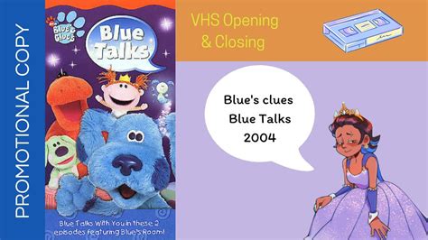 Blues Clues Blue Talks 2004 Vhs Opening And Closing Promotional Copy