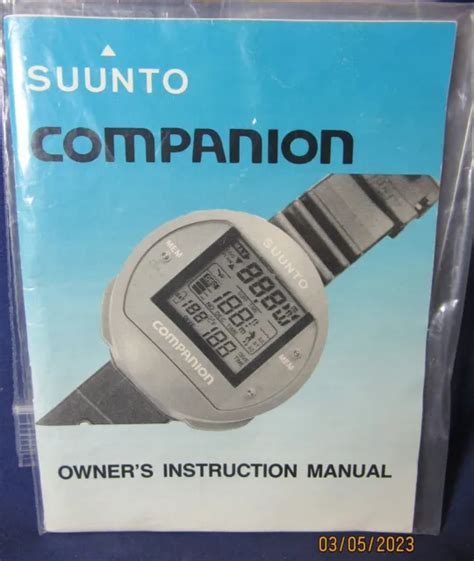 Vintage Scuba Suunto Companion Dive Computer Original Owners Manual 1100 Picclick