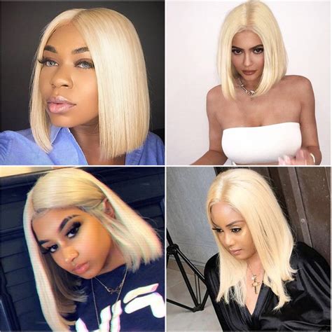 613 Blonde Straight 4x4 Lace Front Bob Wig Recool Hair