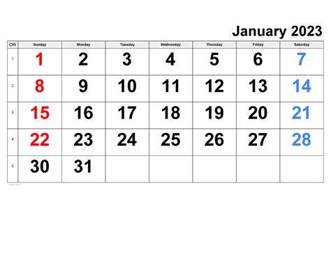 Calendar 2023 Week Numbers Excel Calendar 2023