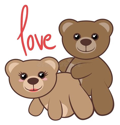 bears love stock vector illustration of smile card 48538740