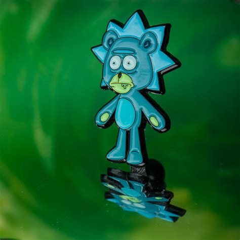 Teddy Rick Rickandmorty Enamel Pin Teddy Rick And Morty Enamel Pins