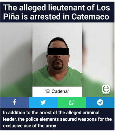 El Cadena Detained Cjng Jefe De Plaza In Veracruz ~ Borderland Beat