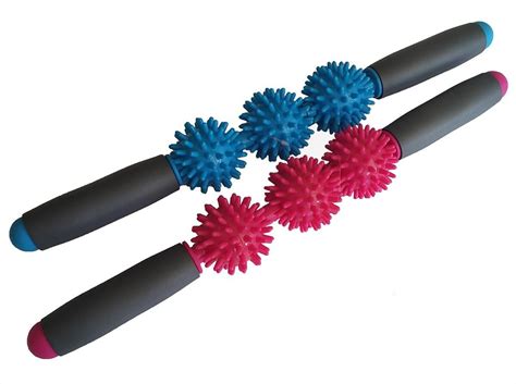 Joy Of Fitness Spiky Balls Massage Roller Stick Muscle Trigger Point Therapy Self