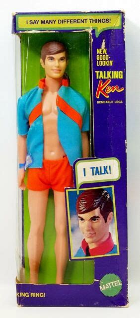Vintage 1969 Barbie Mattel New Good Looking Talking Ken Doll No 1111 Nrfb Ebay