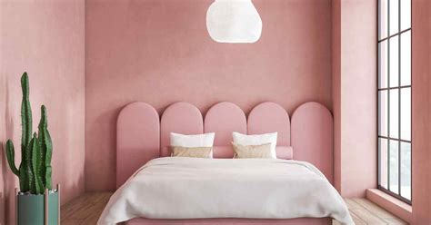 Pink Two Colour Combination For Bedroom Walls For Indian Homes In 2024